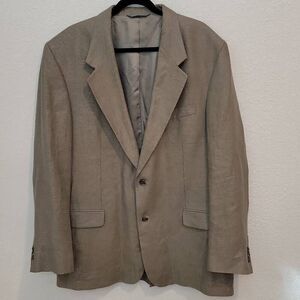Eddie Bauer Mens Linen Blazer Sport Coat Jacket Size 44L Tall